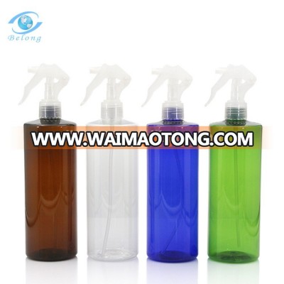 IBELONG Green Amber Blue 500ml pet plastic trigger spray bottle manufacturer